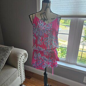 Lilly Pulitzer pink Romper Size L